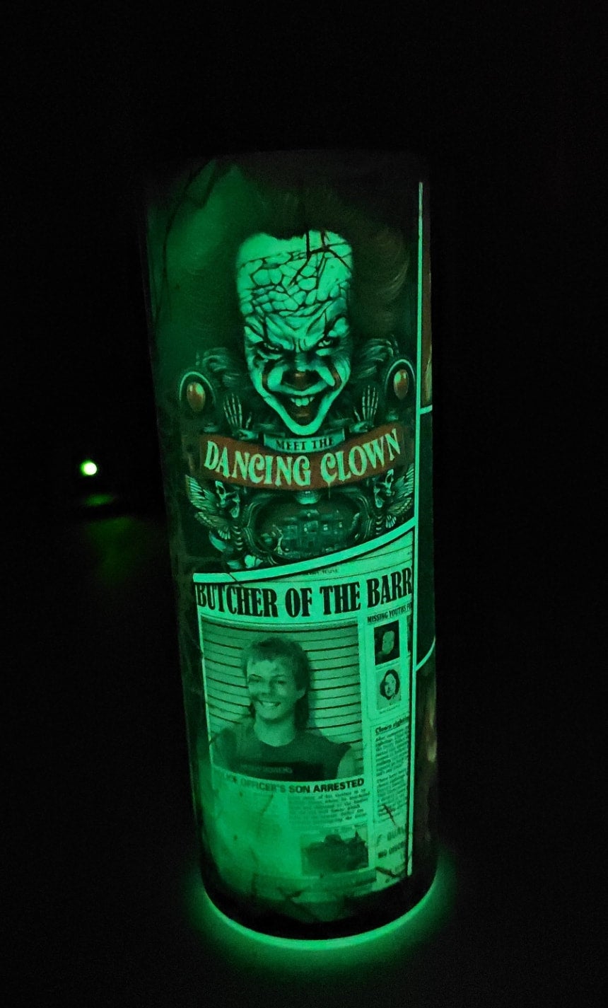 Pennywise Collage shown on glow