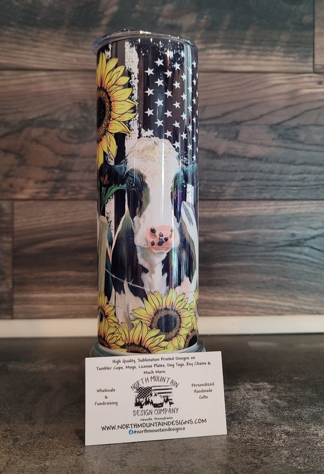 Cow Sunflower Flag