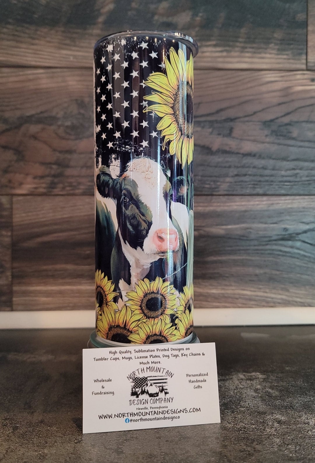 Cow Sunflower Flag