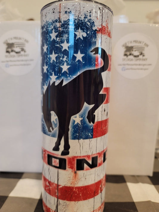 Ford Bronco on Flag